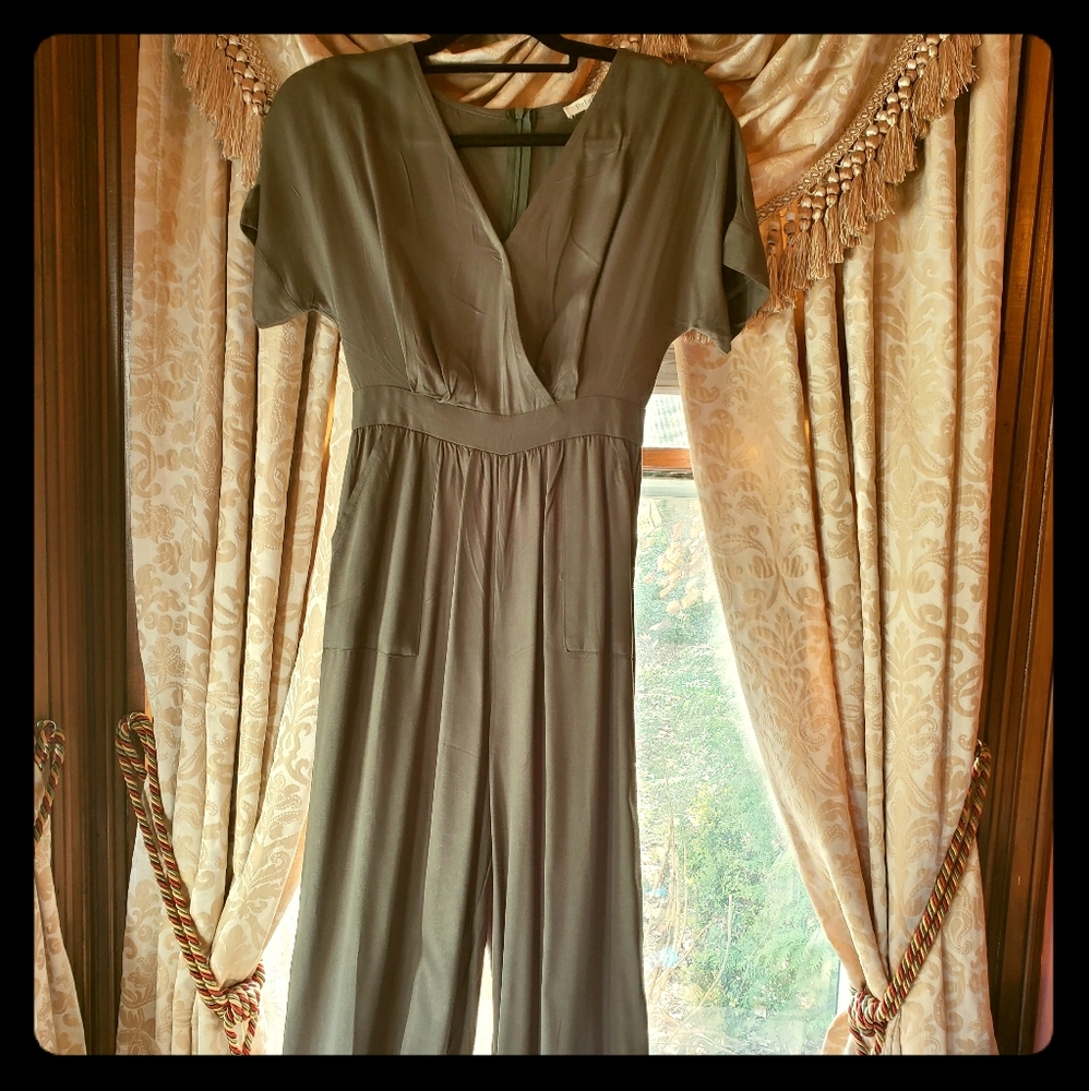 Army Green Jumpsuit